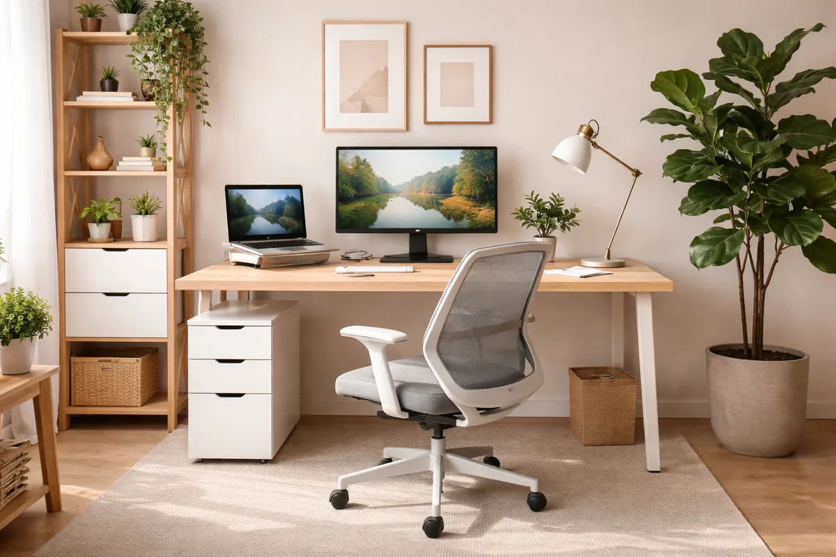 Comment aménager un espace de travail à domicile fonctionnel et ergonomique